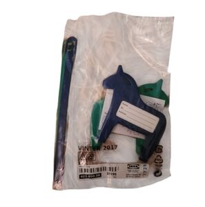 IKEA Vinter 2017 Hasthage Dala Horse Luggage Tags Unicorn Travel Blue Green